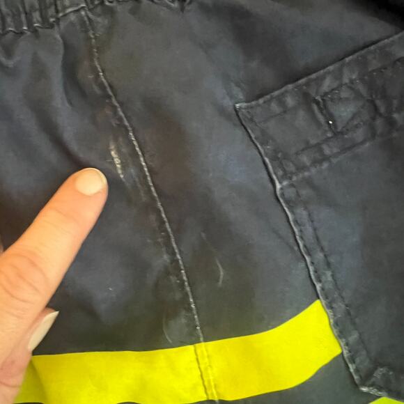 Abercrombie Kids 9/10 Swim Rashguard Board Shorts Stripe Aqua Summer Beach - Picture 7 of 10